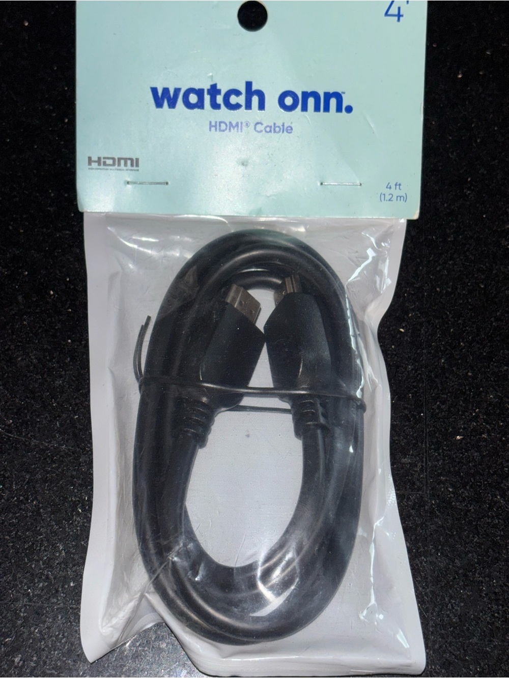 Onn HDMI 4' Cable